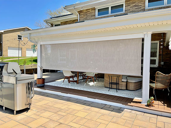 Regenschutz f&uuml;r die Terrasse