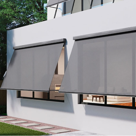 externe, einziehbare Markise -Blinds