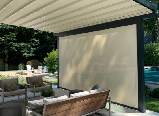 10 ft breite Pergola -Roll -Up -Schatten
