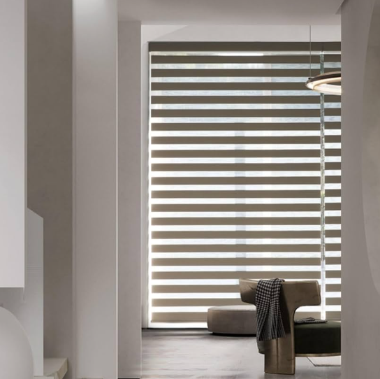 Individuelle Zebra -Jalousien mit Motor