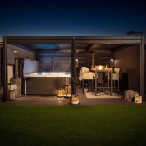 Wasserdichte Terrassen-Außenpergola in Sondergröße