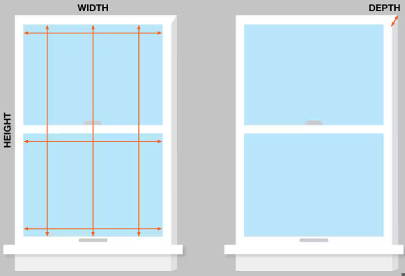 Fensterschatten mit Seitentspuren Messhandbuch