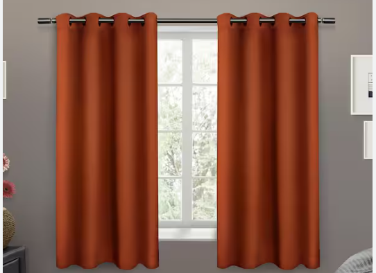 feste thermische isolierte Blackout -Vorhang 52 Wx 63 l