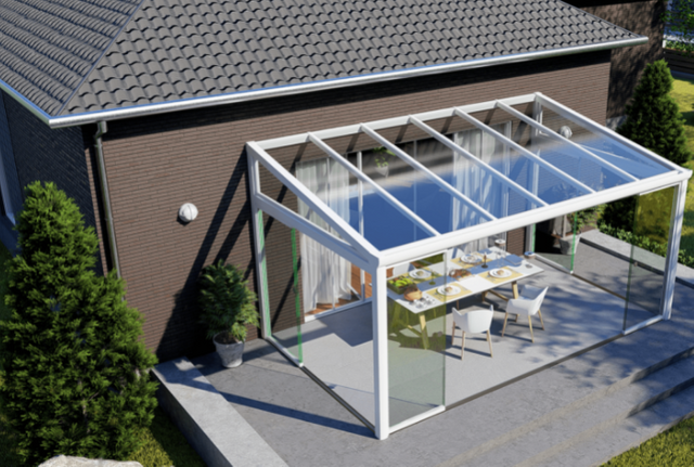 Pergola-Terrassenabdeckungen aus Aluminium für Glasdächer