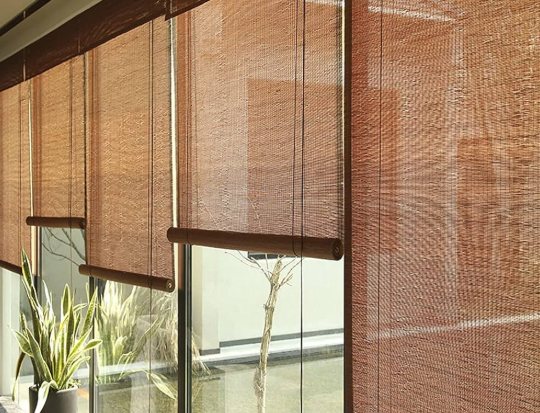 Gewebte Holz Jalousien für Schiebetüren im Jahr 2025