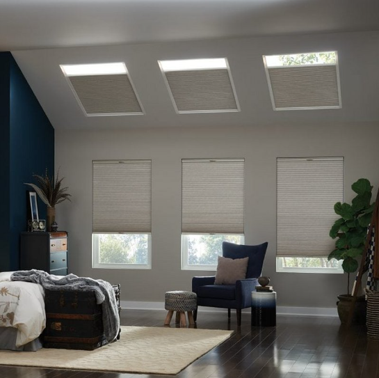 Blackout Skylight Shades mit Seitenkanälen
