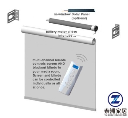 Automatisches Verdunkelungsrollo mit WLAN-Steuerung