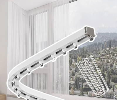 Erker Fenster Vorhangstrecke