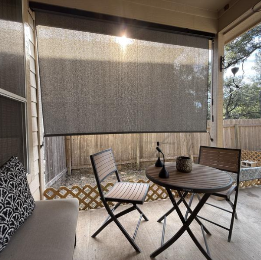Outdoor Solar Shades für Terrassen
