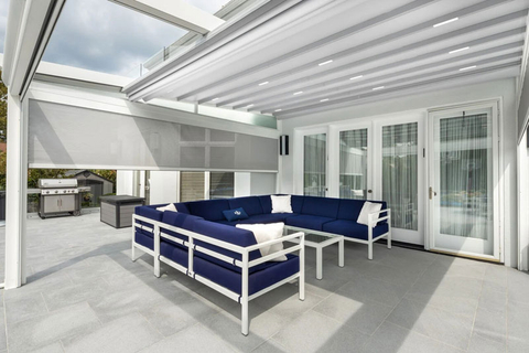 14 Fuß Terrassenrollo für den Außenbereich
