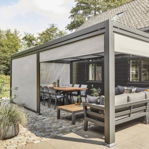 Moderne Aluminium-Pergola 14' x 40'